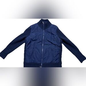 Lauren Ralph Lauren LRL Hybrid Full Zip Navy Blue Jacket Women's Large